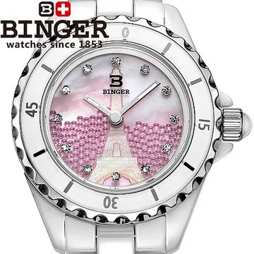 Оптовая фантазии Бингер Керамика смотреть женщина элегантный розовый В виде