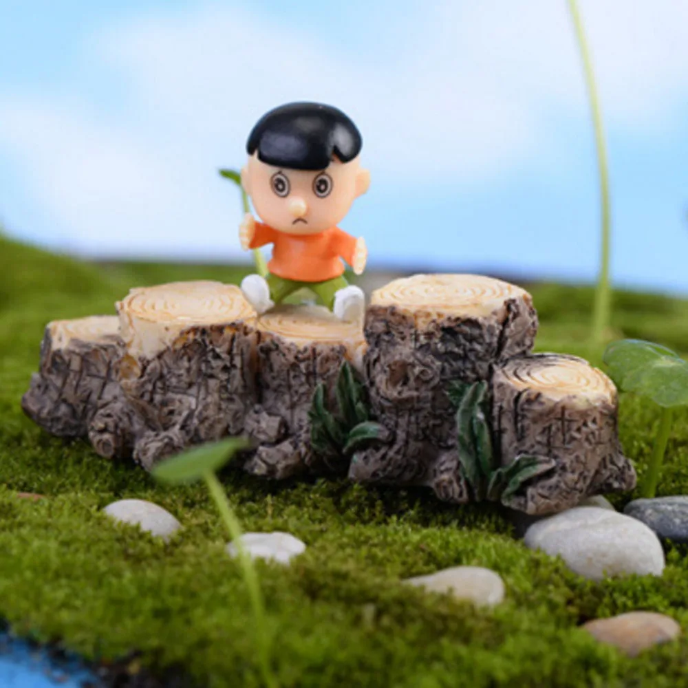 DIY Mini Tree Stump Bridge Model Resin Fairy Garden Miniatures Dollhouse/ Terrarium/ Succulents/ Micro Landscape Decoration | Дом и сад