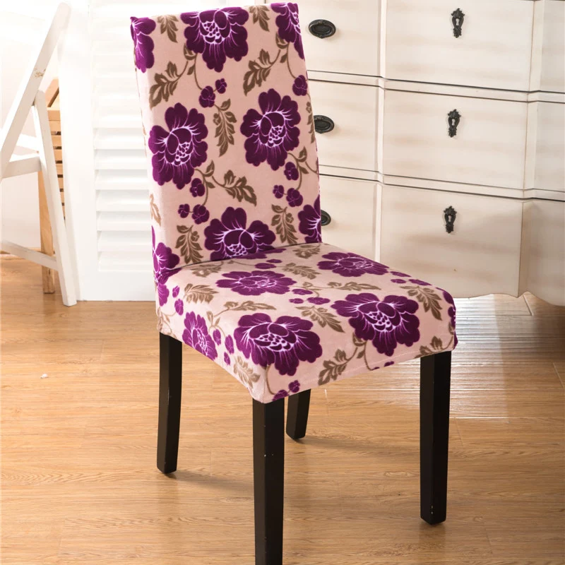 Бархатный Чехол из спандекса для обеденного стула однотонный чехол 100%