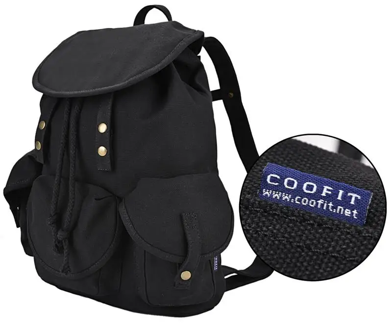 Винтажный холщовый женский рюкзак уникальные сумки на шнурках в стиле преппи