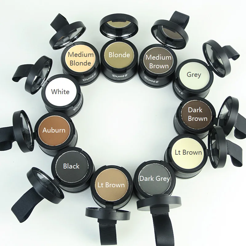 BUNEE Makeup Hair Line Shadow with Mirror Puff Fibers Eyebrow Powder Extract Easy to Wear Make Up neat symmetry hairline | Красота и