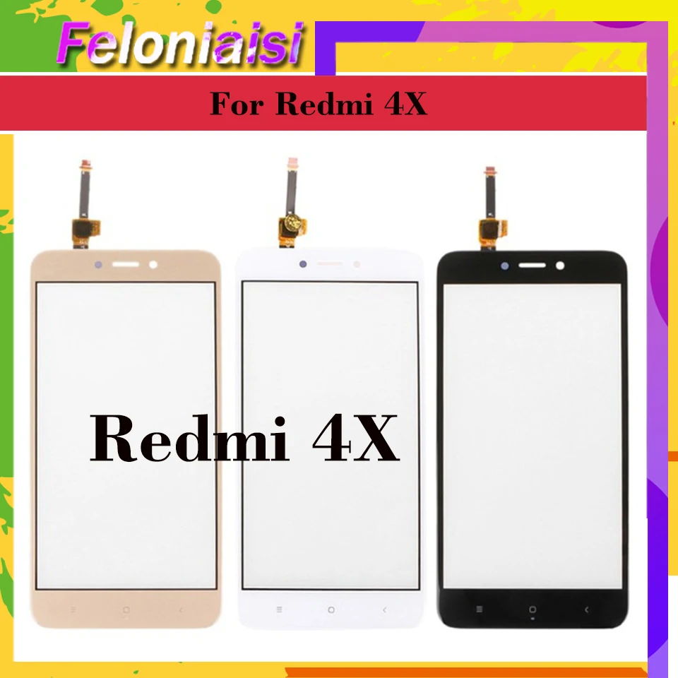 10 шт./лот оригинальный для Xiaomi Redmi 4X Redmi4X сенсорный экран дигитайзер Сенсорная