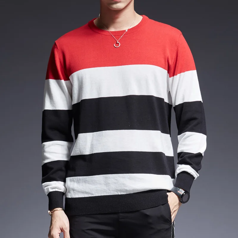 Новинка 2018 Мужской пуловер свитера Осень-зима чистый хлопок свитер пуловеры