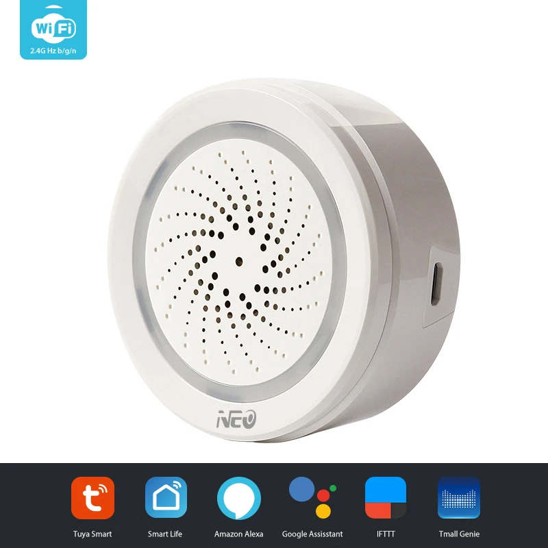 Wi Fi USB сирена датчик сигнализации умный беспроводной c usb разъемом и сигнализацией