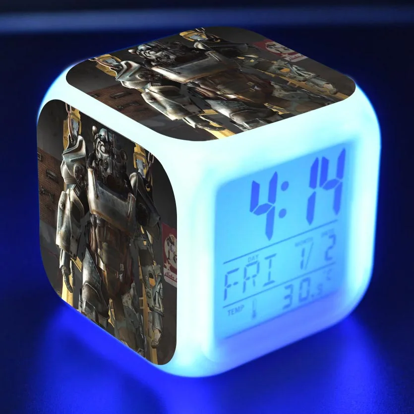 Мультяшный будильник детские игрушки Led reloj будильник, цифровой Электронные часы с будильником wake up light table reveil wekker - Цвет: 22