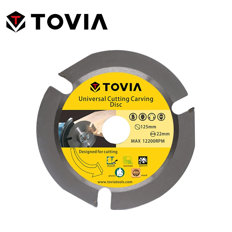 125mm TOVIA 125мм Универсальный Пильный Диск для УШМ болгарки диск по Дереву Газобетону Гипсокартону Пластику - Цвет: 125mm