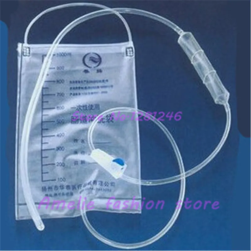 1000ML Enema drainage bag Butt Clean Rinse anal wash Male and female love game slave supplies tools Enemator Sexo sexshop gay |