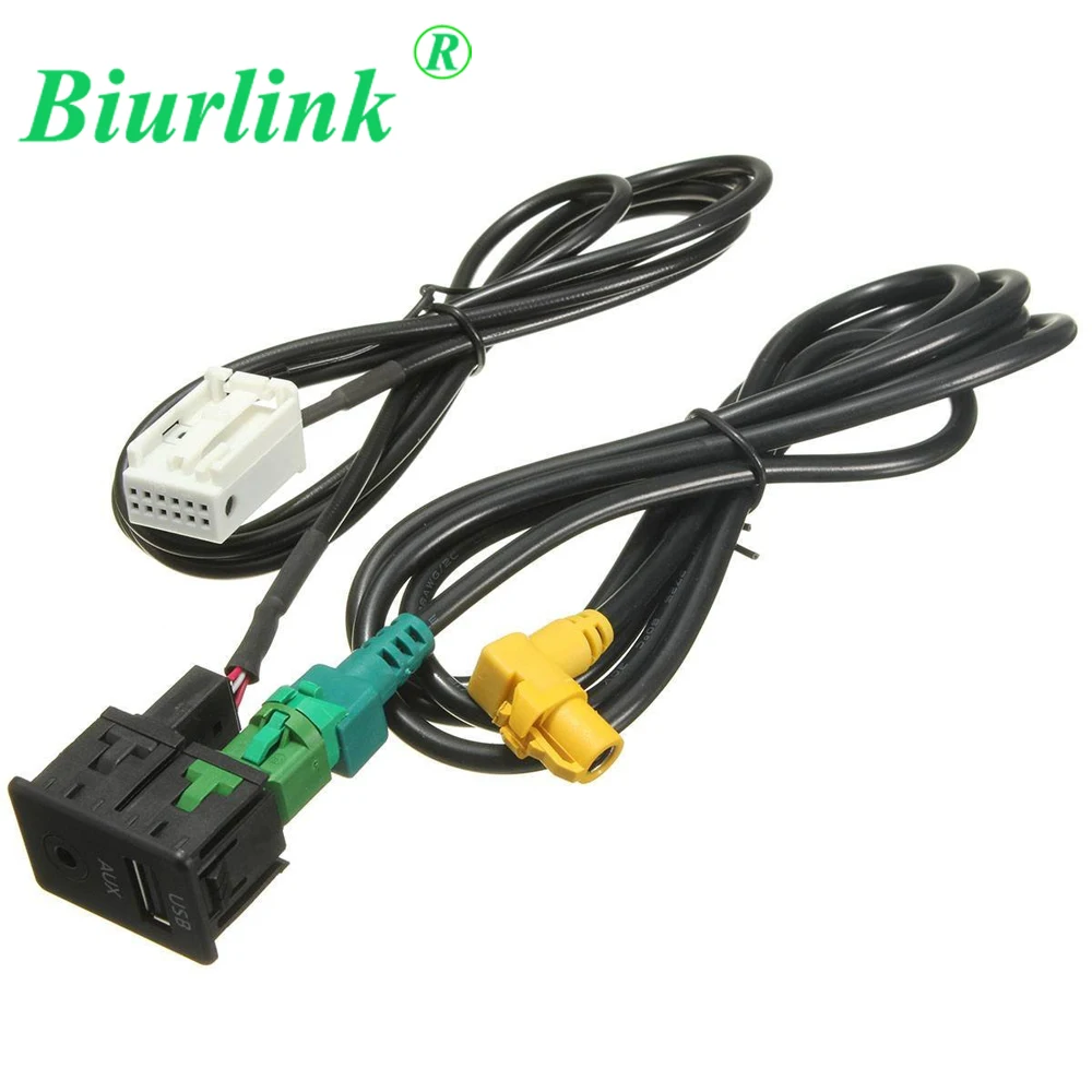 Автомобильный CD адаптер Biurlink RCD510 RNS315 сменный USB AUX переходник в розетке для Volkswagen