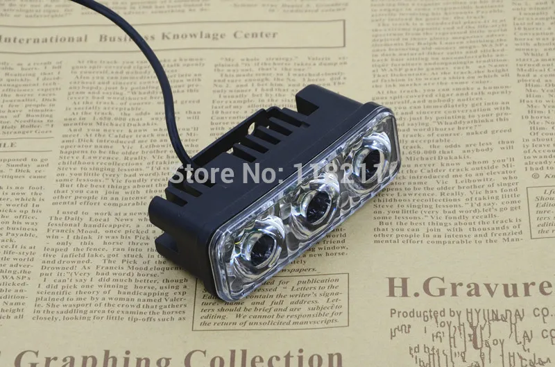 Универсальные водонепроницаемые фонари для мотоциклов 3 светодиодных фонаря