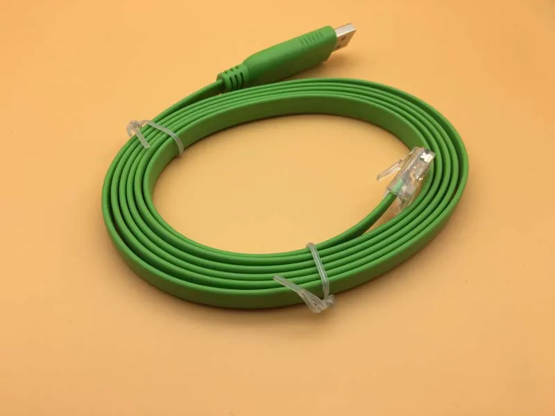 Отладочный кабель USB к консоли 180 см зеленый цвет USB2.0 RJ45 коммутатор маршрутизатор