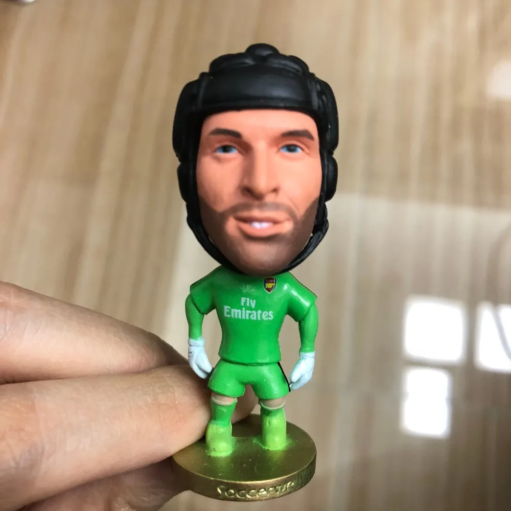 17 18 Куклы Soccerwe Футбольные Звезды Cech 33 # подвижные швы Смола Модель игрушки фигурка