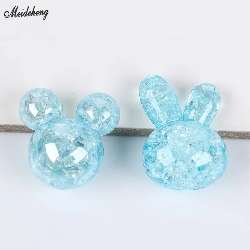 Акриловая веревка для волос с большими трещинами и Микки Маусом бусинами головой