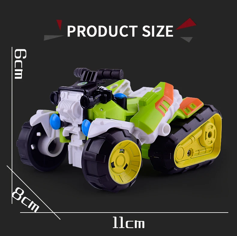 Трансформация Робот автомобиль пляжный мотоцикл деформации фигурку хобби