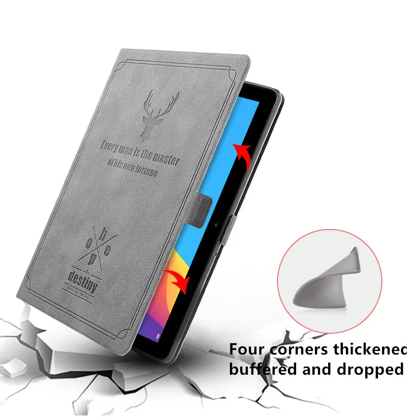 Кожаный чехол подставка для Huawei MediaPad T5 10 дюймов женская модель 1 дюйма защитный