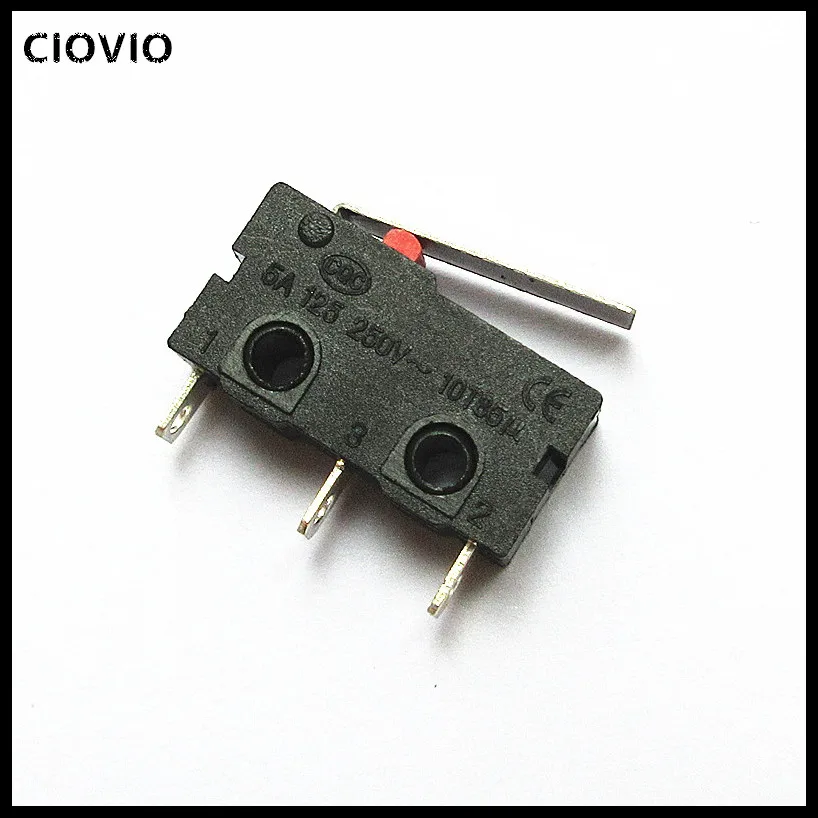 50 шт. KW12 такт переключатель вкл. KW11 3Z 5А 250В микро 3PIN пряжка новый CIOVIO|Выключатели| |