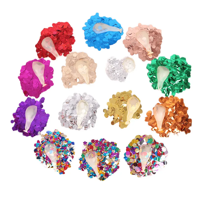 

Wholesale 500pcs/lot Tranparent Bobo Latex balloon With Colored Foil Confetti For Wedding Party Supplies 2.8g Thicker Latex Ball