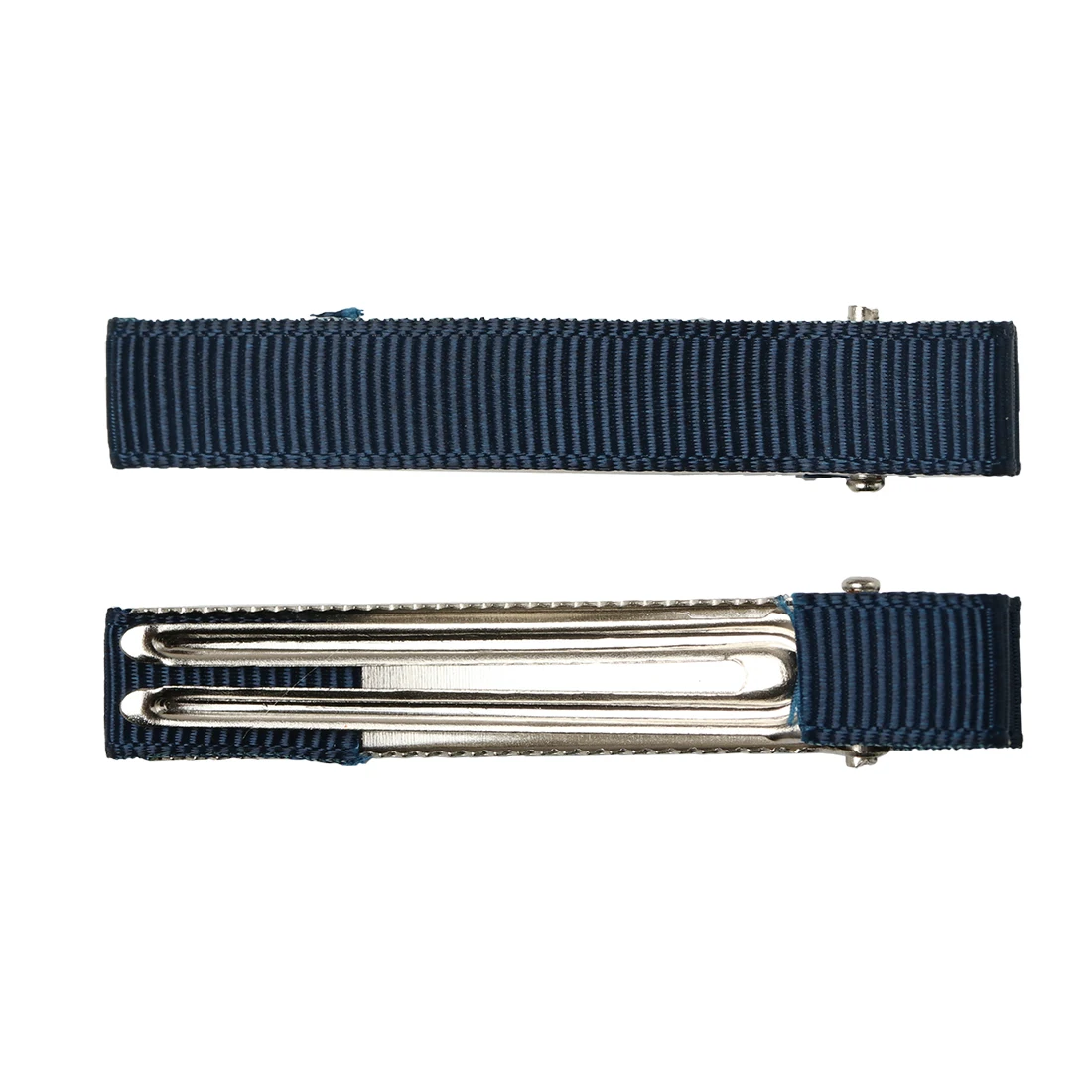Solid Grosgrain Ribbon Cover Double Prong Metal Alligator Curl Hair Clips for Extensions | Детская одежда и обувь