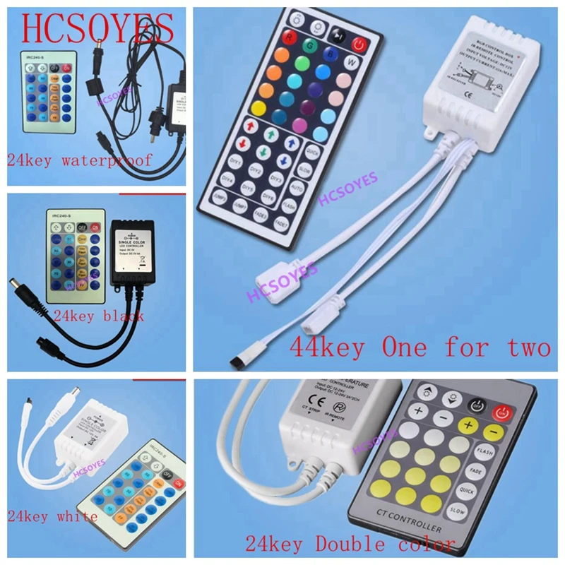 DC12V 24V 24key/44key водонепроницаемый ИК пульт дистанционного управления диммер CCT Цвет