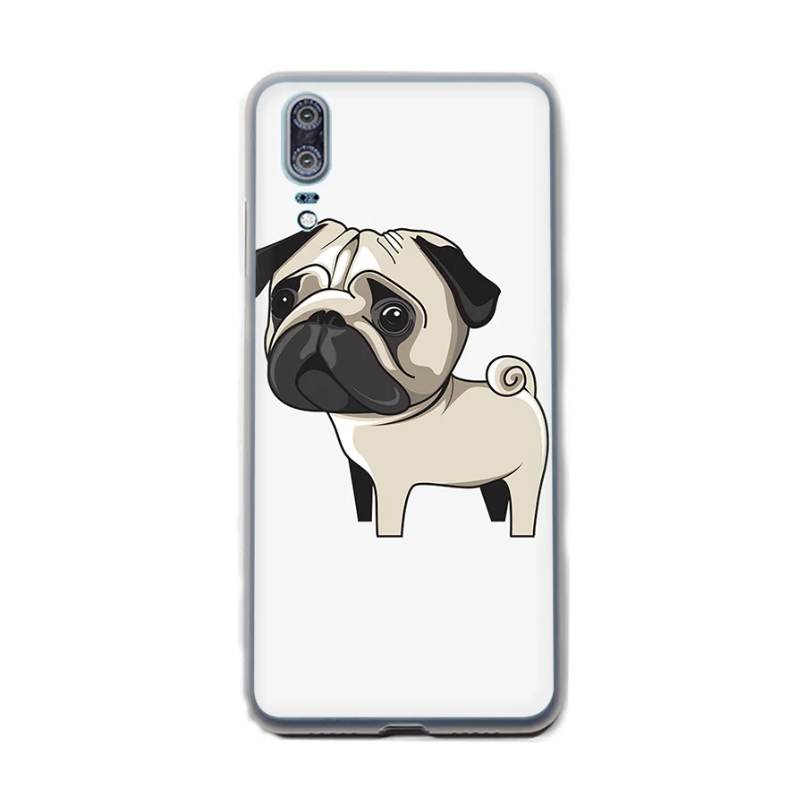 Мягкий ТПУ чехол Otters Holding Hands Мопс для Huawei P30 P8 P9 P10 P20 Lite Pro 2015 2016 2017 P