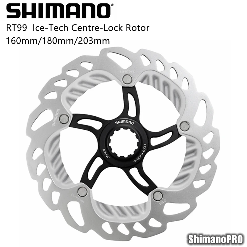 Shimano RT99 Ice Tech Центрально блокировки ротора диска 160 мм/180 мм/203 мм|rotor disc|disc rotorshimano disc