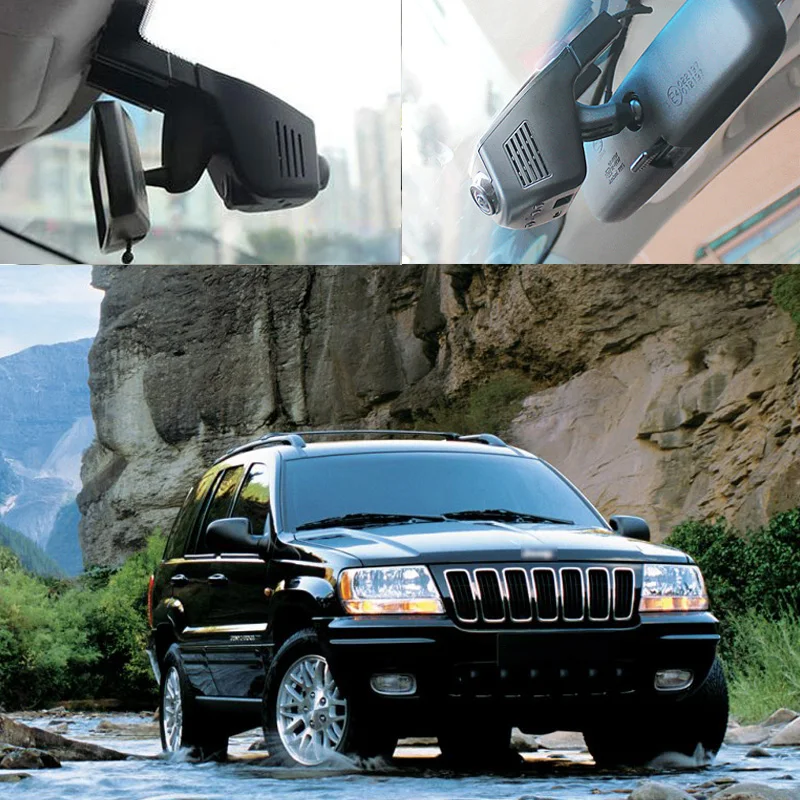Видеорегистратор BigBigRoad для Jeep Grand Cherokee Автомобильный видеорегистратор с Wi-Fi FHD 1080P