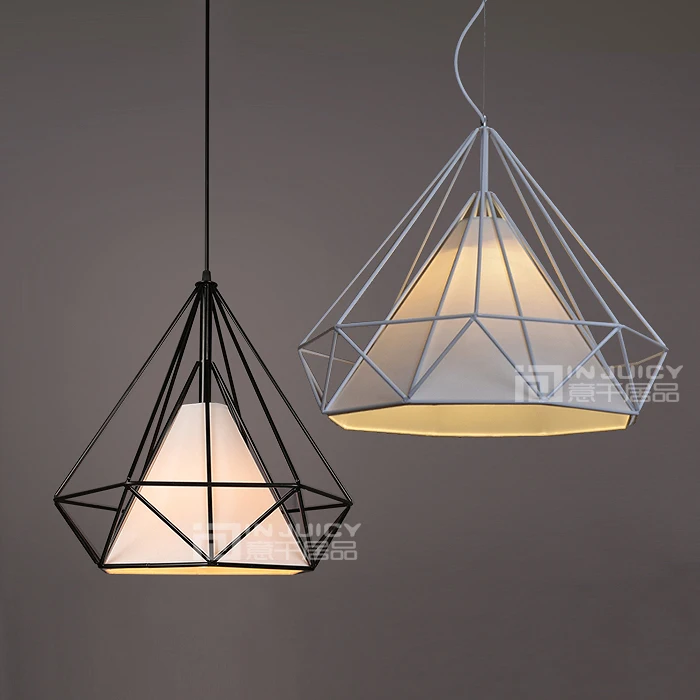 

Antique Retro Diamond Design DIY Metal Ceiling Lamp Light Pendant Home Cafe
