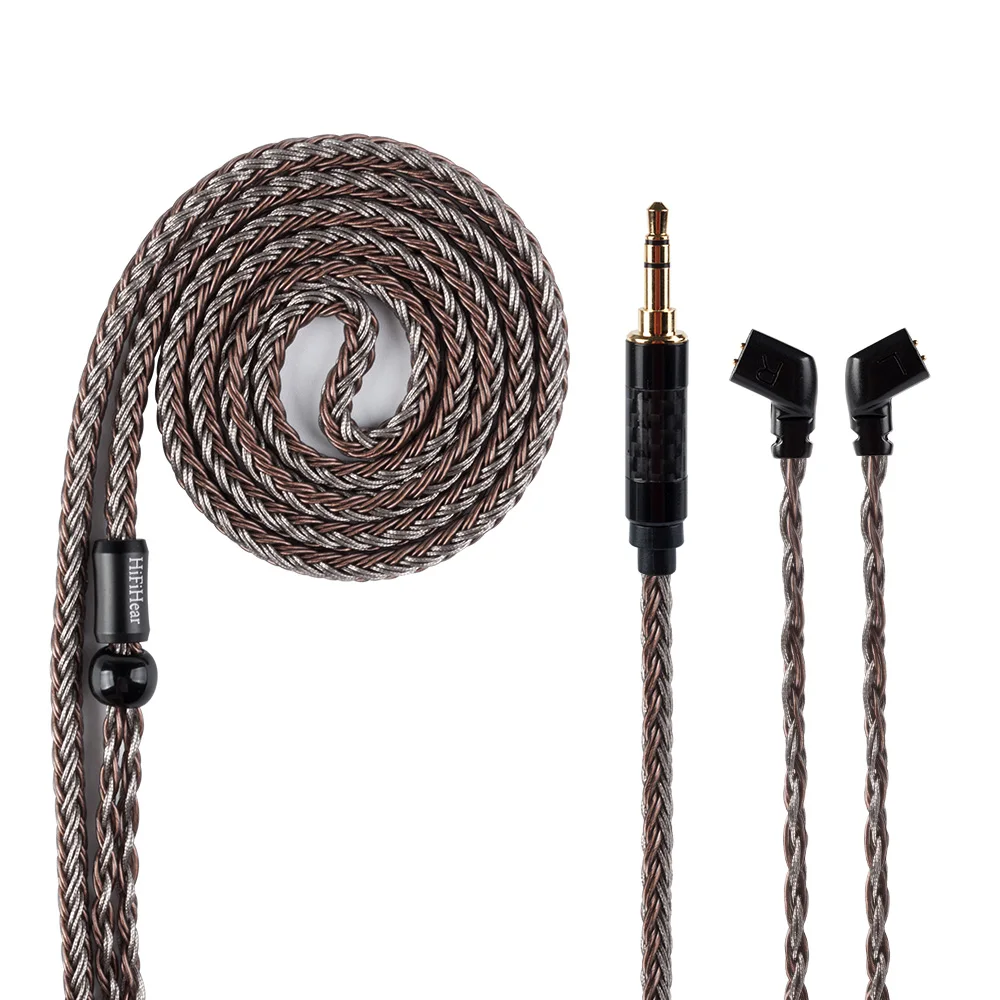 HiFiHear 16 Core посеребренный балансный кабель 2 5/3 5/4 4 мм с MMCX/2pin/QDC разъем для ZS10 Pro AS10 AS16