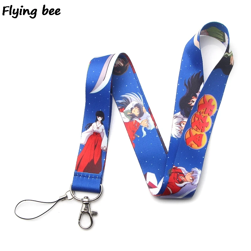 Милый брелок Flyingbee в стиле аниме шнурок значки ремешки аксессуары для ремешка на