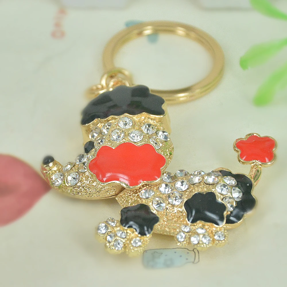 GNY собака брелок Стразы Кристалл Фотосумка цепь подарок Новая мода|fashion keychain|keychain