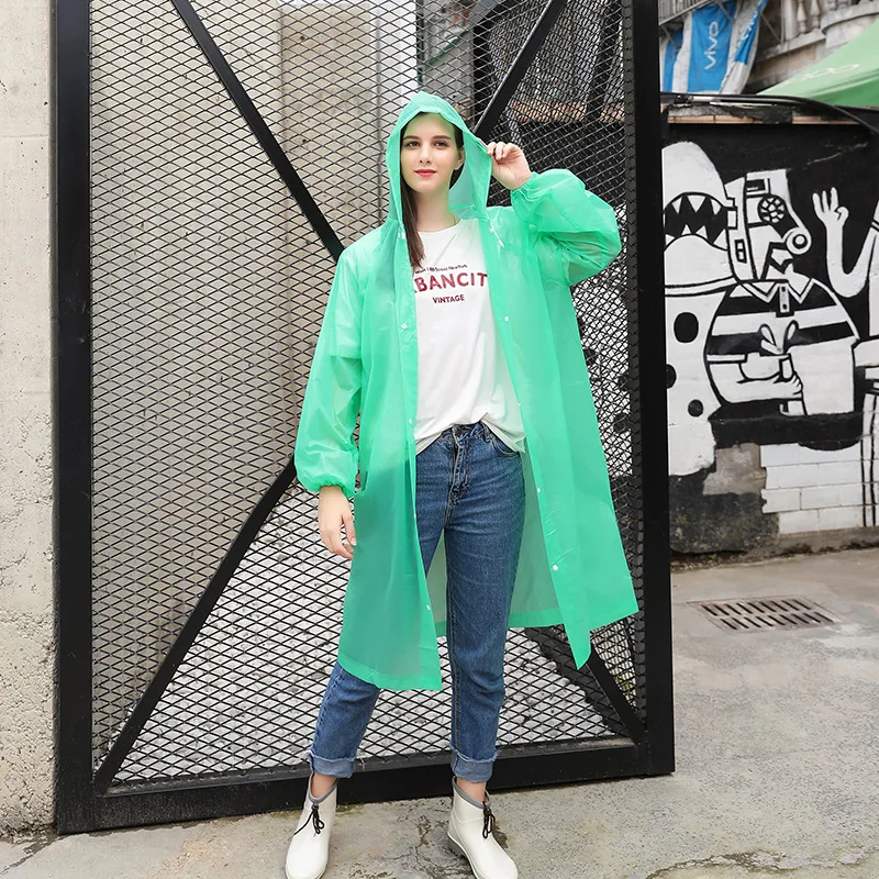 Impremiable Factory Direct PEVA Raincoat Outdoor Hiking Conjoined Adult Thickened Disposable Poncho Z702 | Дом и сад