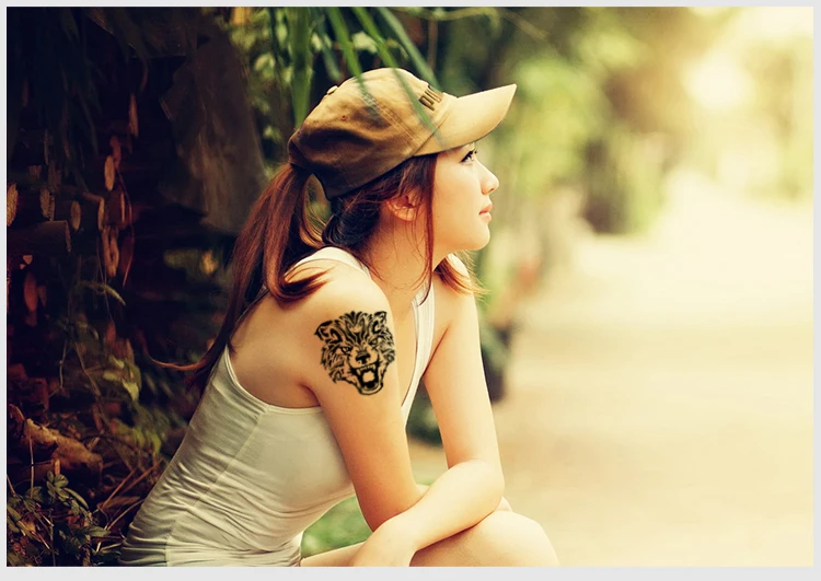 3 d татуировки боди-арт тату волк макияж Индийское Божество водонепроницаемый