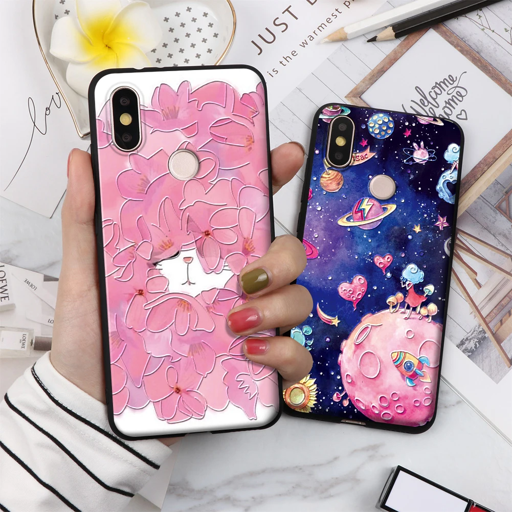 3D рельеф матовая крышка для Xiaomi Redmi K20 S2 4A 5 Plus 6A Note 3 4X5 5A 6 7 Pro мобильного телефона xiao