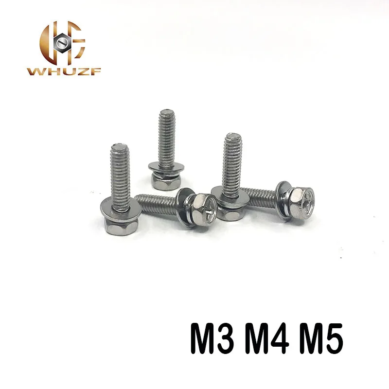 M3 M4 M5 * L мм 304 нержавеющая сталь крестообразная утопленная Шестигранная головка с