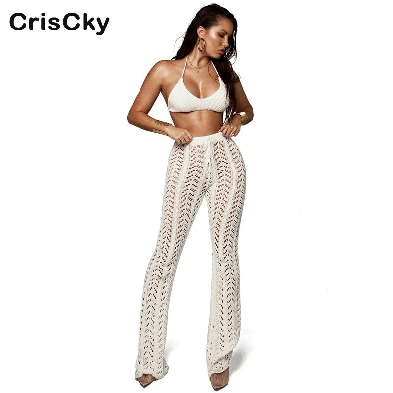 CRISCKY 2019 летние сексуальные пляжные брюки женские Леггинсы для йоги Трикотажные
