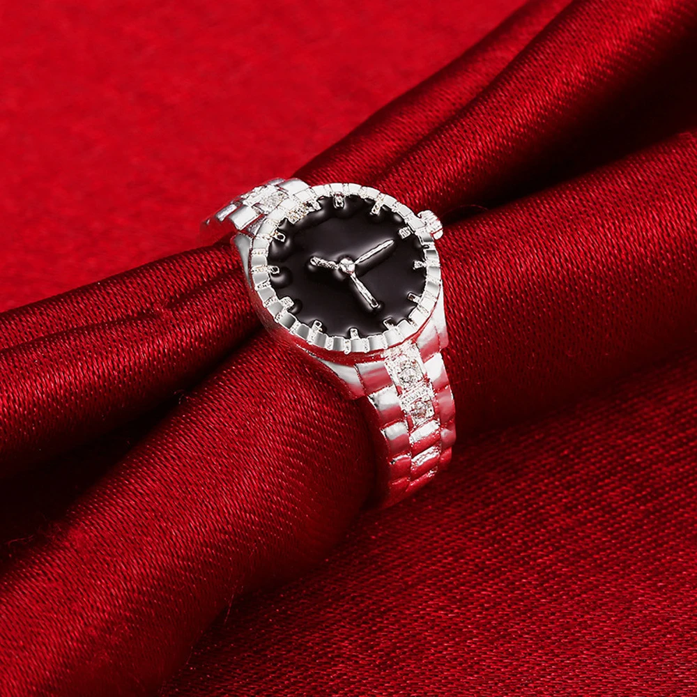 CC ювелирные изделия посеребренные модные круглые часы кольца для женщин модное