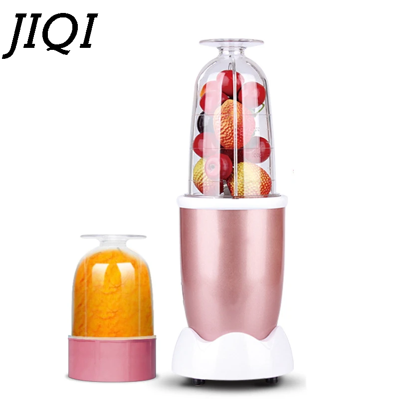 two cups JIQI электрическая мини ручная соковыжималка для цитрусовых детский кухонный комбайн венчик миксер блендер Кухня Мясорубки ЕС - Цвет: two cups