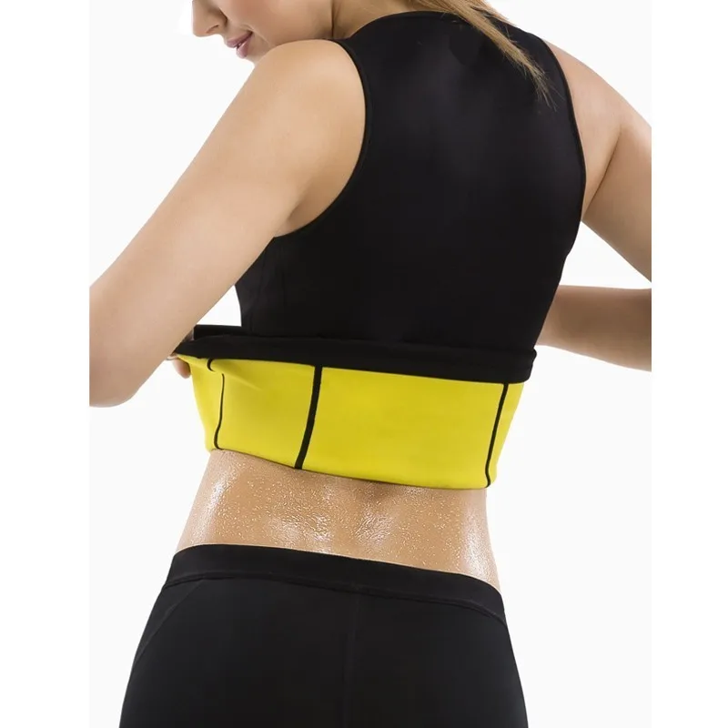 Plus Size Neoprene Sweat Sauna Body Shapers Vest Waist Trainer Slimming Vest Shapewear Weight Loss Waist Shaper Corset Shapewear