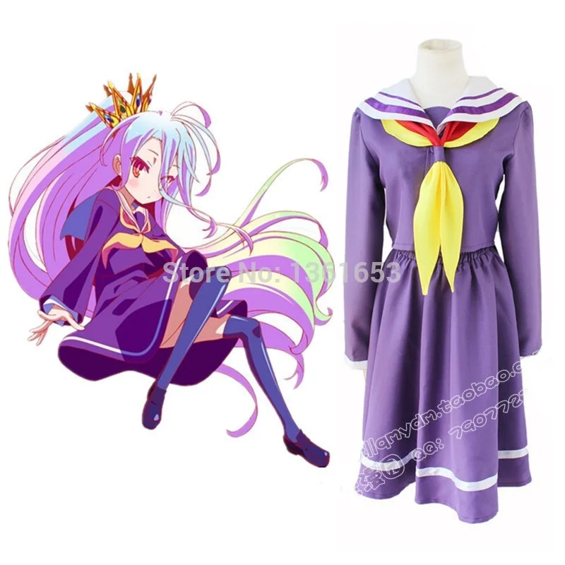 

Hot sale Japanese Anime NO GAME NO LIFE cosplay costume dress hallowean cosplay costume for women christmas