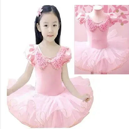 Детское балетное платье для маленькой девочки трико выступлений синего цвета |