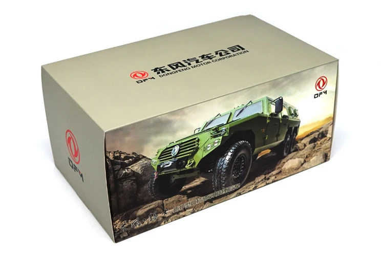 1:18 Dongfeng Warrior внедорожник бронированные 70 летние Автомобили Модель автомобиля из