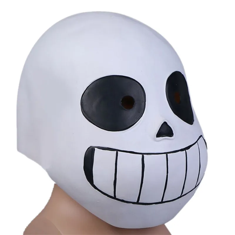 Takerlama игра «Undertale» маска жесткий латекс Косплэй шлем Санса для наращивания на всю голову маски вечеринка Хэллоуин Опора для взрослых и детей Карнавальная маска