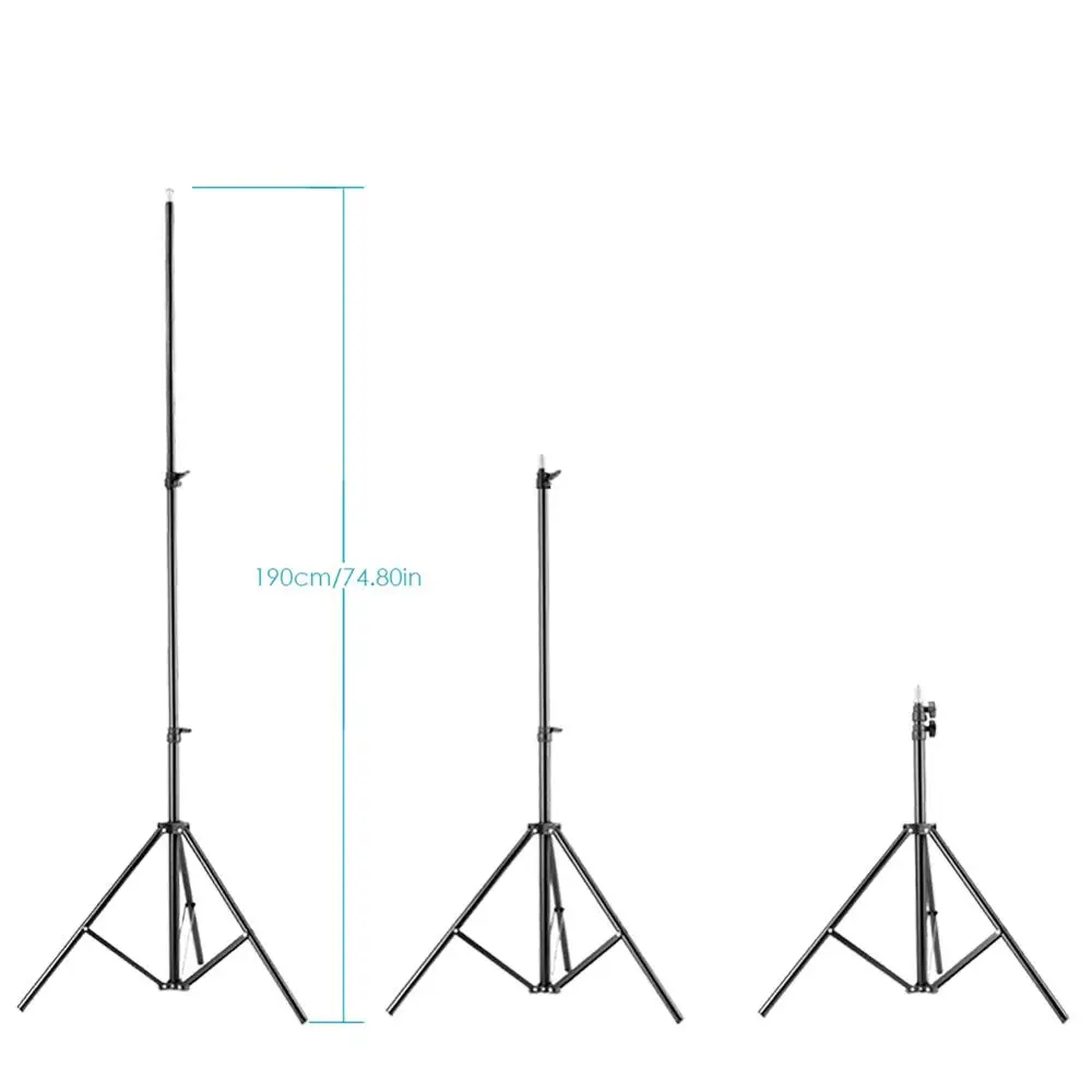 Neewer 2 шт. 75 &quot/6 футов/190 см светильник для фотосъемки с 36&quot/92 сумка переноски