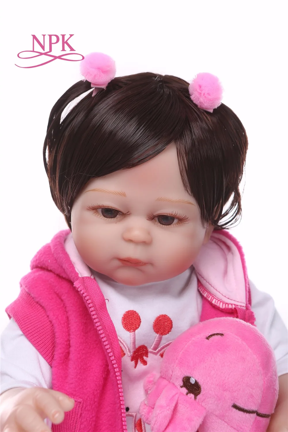 19 дюймов силиконовая кукла bebes Reborn Baby Touch настоящая Мода Детские подарки на день