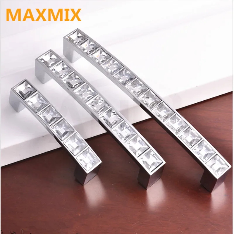 MAXMIX 64 мм 96 128 современные модные кухонные ручки Puxadores современная акриловая ручка
