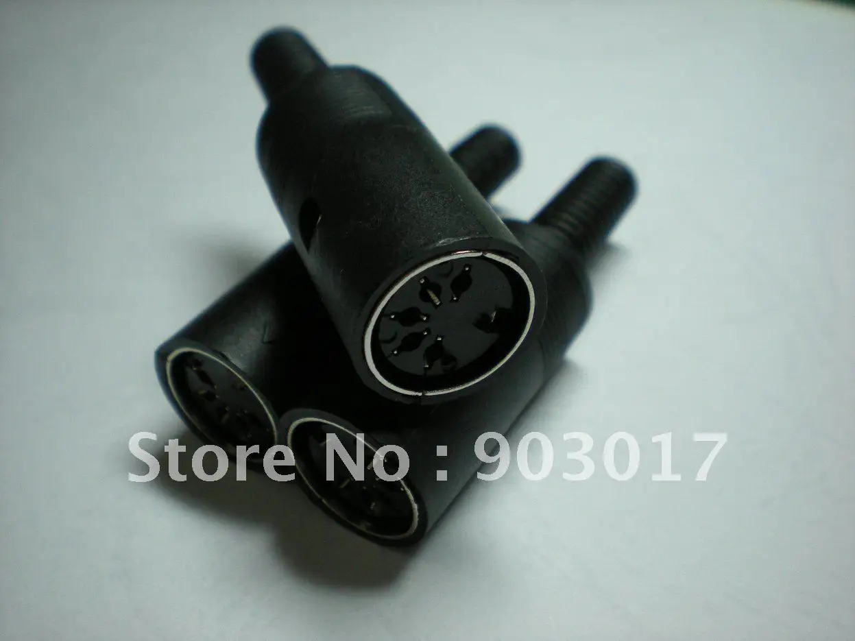 Разъем DIN Jack 4 или 5 контактов 6 7 8 с пластиковой ручкой 50 шт. в партии|connector pin|pin