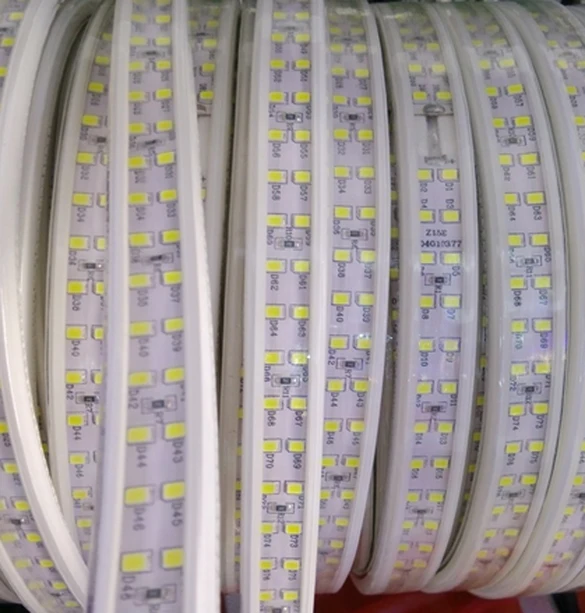 Сверхъяркая Светодиодная лента белый светильник 220 В водонепроницаемая IP66