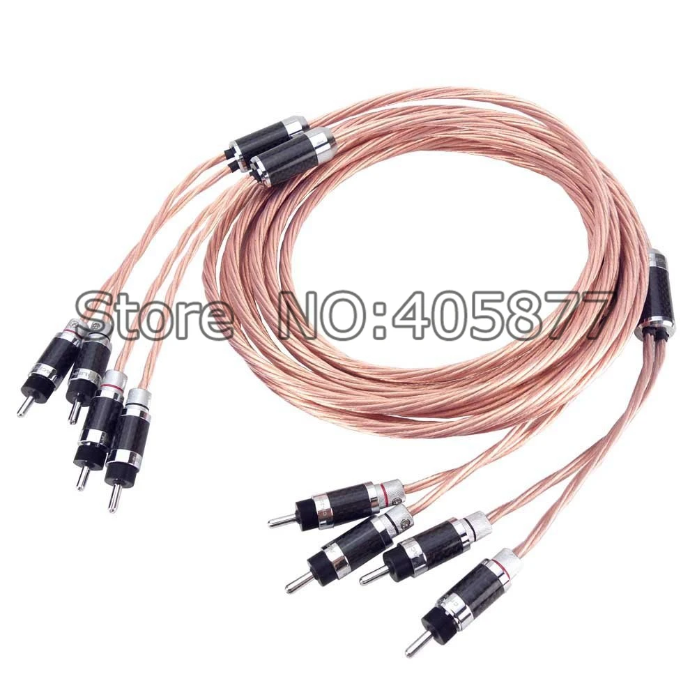 

High Quality OCC Copper Speaker Audio Cable HIFI loudspeaker Cable 2.5M