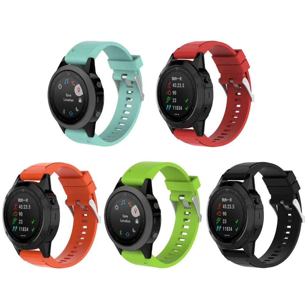 Gosear 20 мм замена силиконовые Quickfit браслет наручные ремешок из искусственной кожи