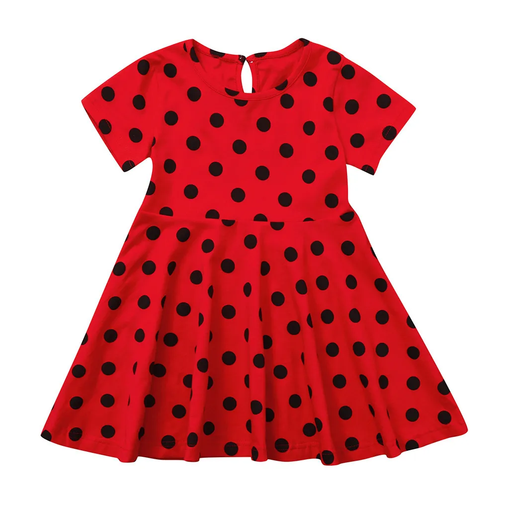 Summer New Fashion Kids Girls Vintage Dress Polka Dot Princess Swing Rockabilly Party Dresses Wholesale Free Ship Z4