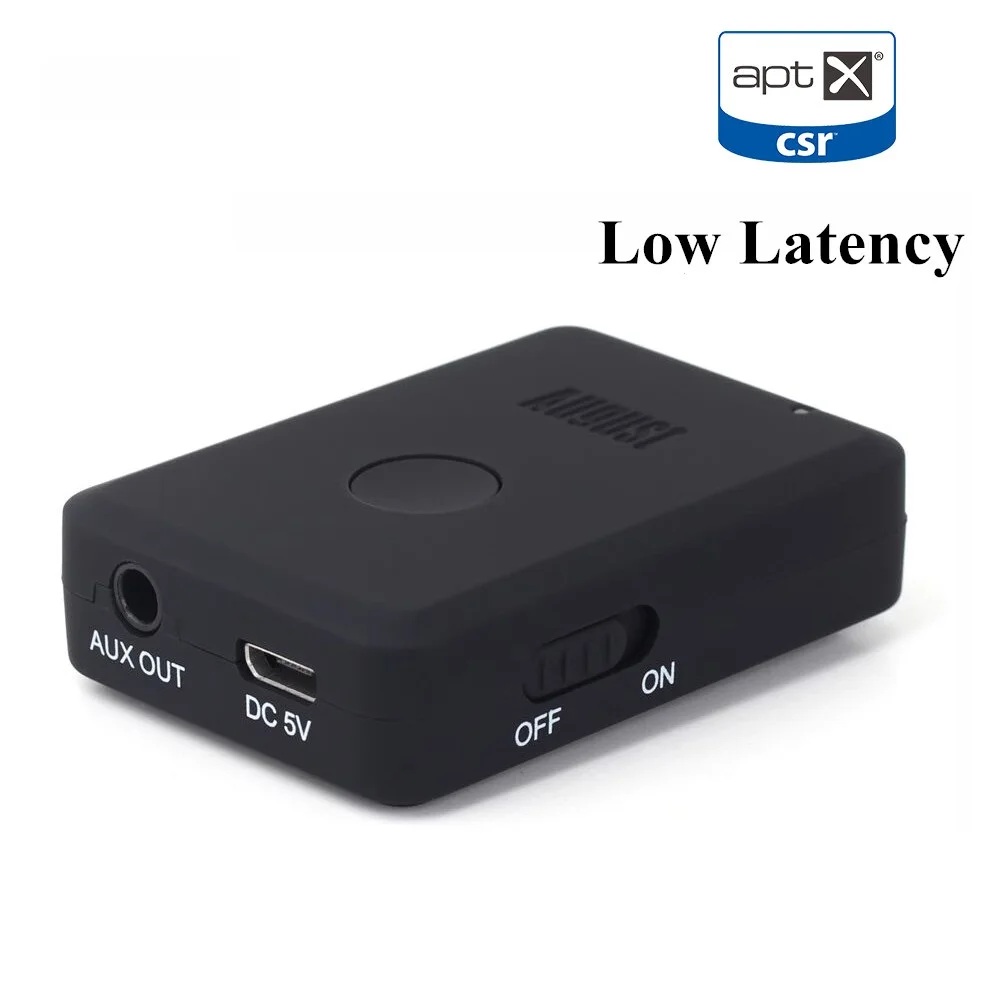 MR230 Bluetooth 4 2 aptX низкая задержка беспроводной аудио приемник 3 5 мм Aux адаптер для